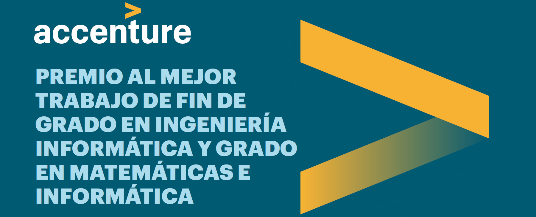 Accenture. Fragmento cartel premio mejor TFG 2016-17
